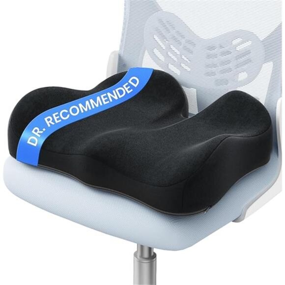 Ergonomic Seat Cushion Memory Foam Office Chair Car Cushion Sciatica Back Relief - Picture 7 of 7